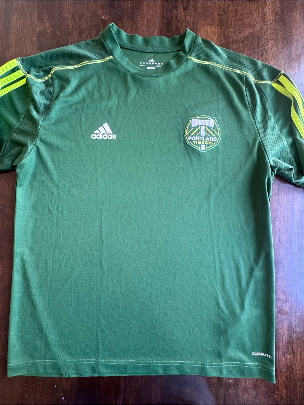 Portland Timbers adidas Soccer Jersey Training Shirt climalite Men's L